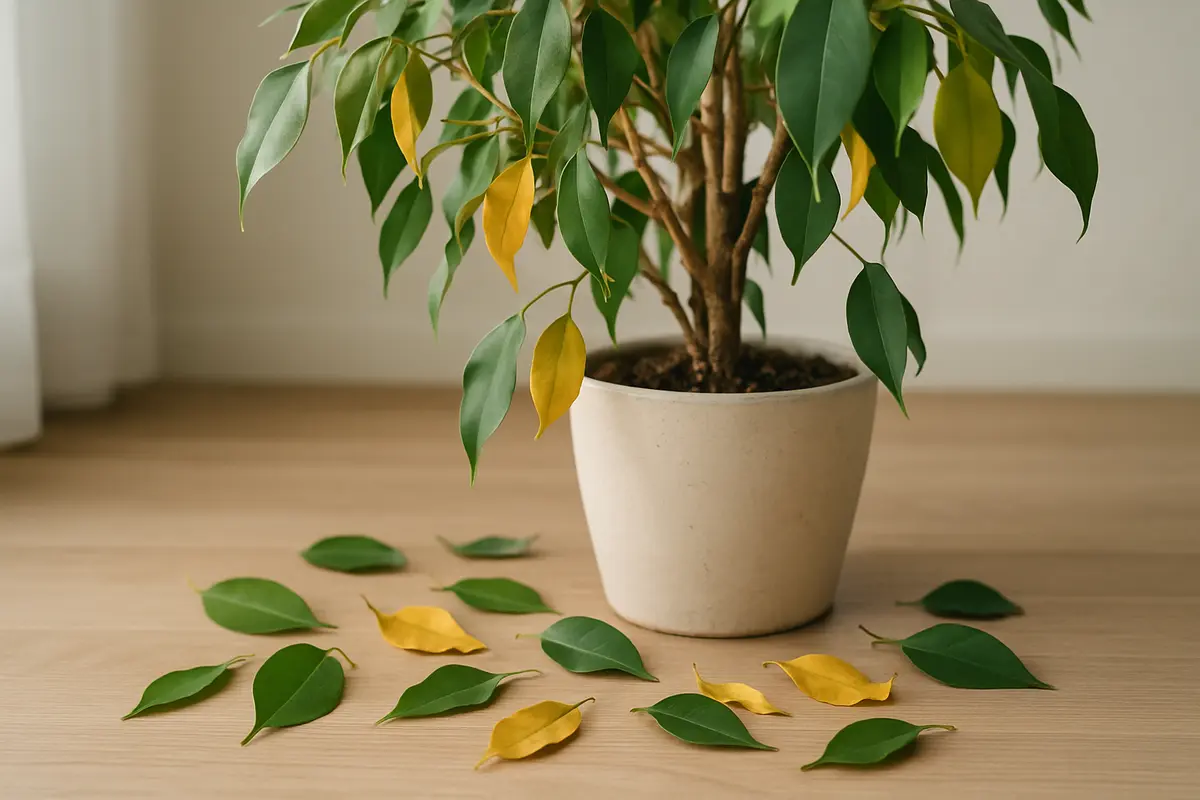 Ficus benjamin perde le foglie: perché succede e cosa puoi fare subito