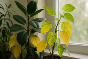 Foglie gialle in inverno: le tre cause più comuni e come intervenire