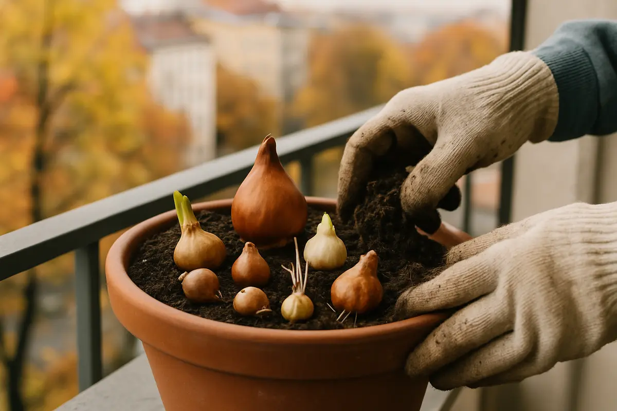Bulbi in vaso: come piantarli sul balcone senza sbagliare, passo per passo