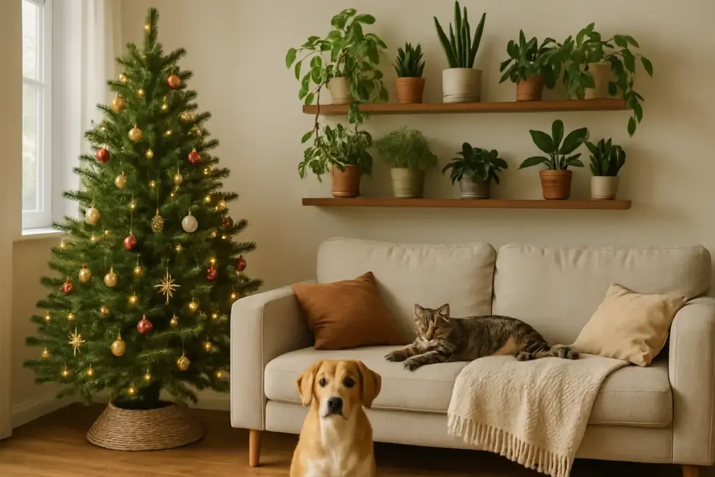 Piante di Natale e animali in casa: quali evitare e come scegliere